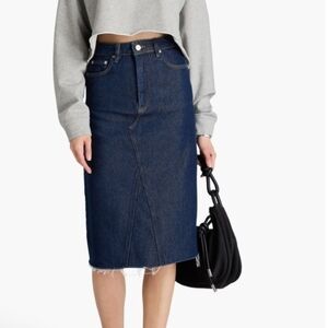 Ganni Dark Blue Pencil Skirt